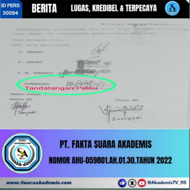 Diduga Bripka RR ada main mata dengan S sebagai terlapor dugaan tandatangan palsu