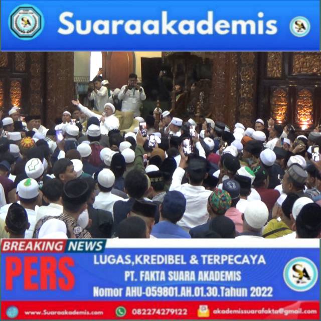 Ribuan Umat Islam di Sumut Memadati Masjid Al Mussanif Tabligh Akbar Maulid Nabi Bersama Iman Besar Habib Rizieq Shihab